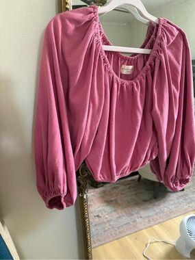 Honeydove Vintage Puff Long Sleeve Top
